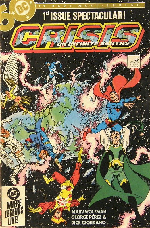 Cover of Crisis on Infinite Earths (1985 Ltd) #1. One of 250,000 Vintage American Comics on sale from Krypton!