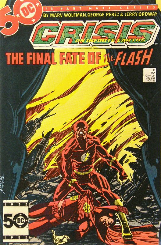 Cover of Crisis on Infinite Earths (1985 Ltd) #8. One of 250,000 Vintage American Comics on sale from Krypton!