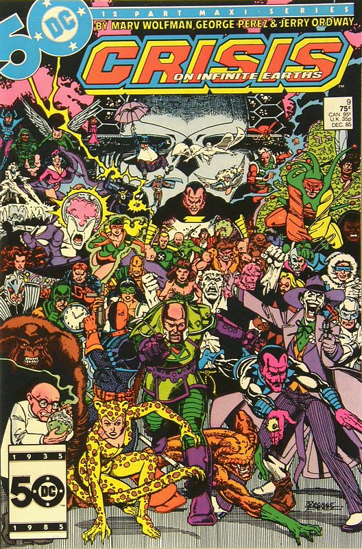 Cover of Crisis on Infinite Earths (1985 Ltd) #9. One of 250,000 Vintage American Comics on sale from Krypton!