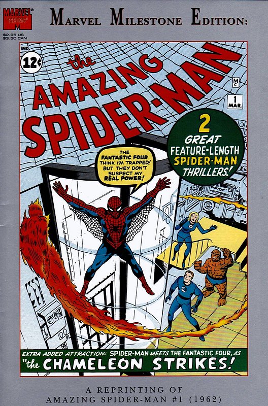 Cover of Amazing Spider-Man #1: Marvel Milestone Edition #1. One of 250,000 Vintage American Comics on sale from Krypton!