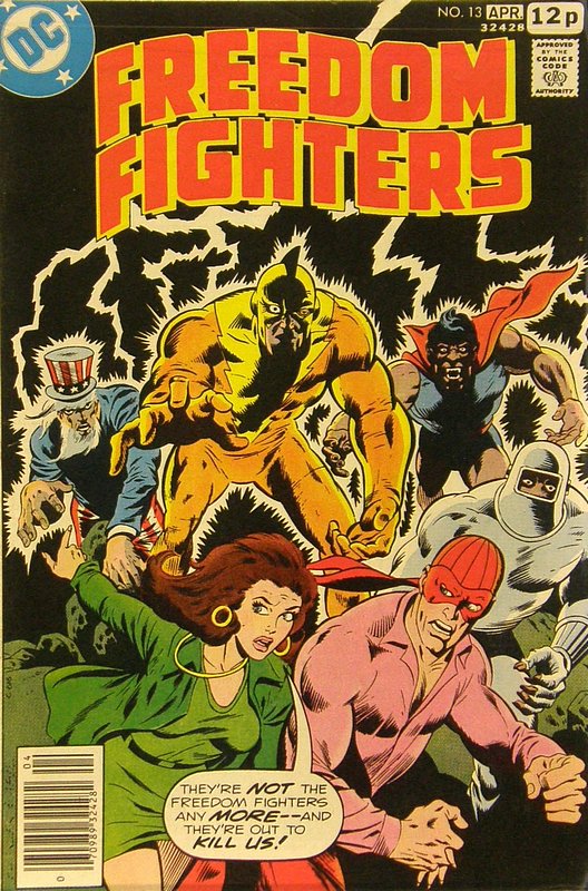 Cover of Freedom Fighters (Vol 1) #13. One of 250,000 Vintage American Comics on sale from Krypton!