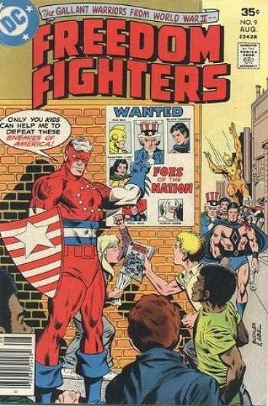Cover of Freedom Fighters (Vol 1) #9. One of 250,000 Vintage American Comics on sale from Krypton!