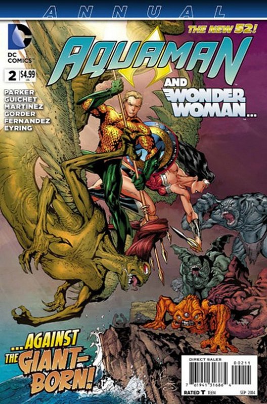 Cover of Aquaman Annual (2013) #2. One of 250,000 Vintage American Comics on sale from Krypton!