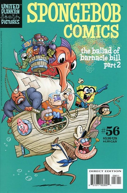 Cover of Spongebob Comics (Vol 1) #56. One of 250,000 Vintage American Comics on sale from Krypton!