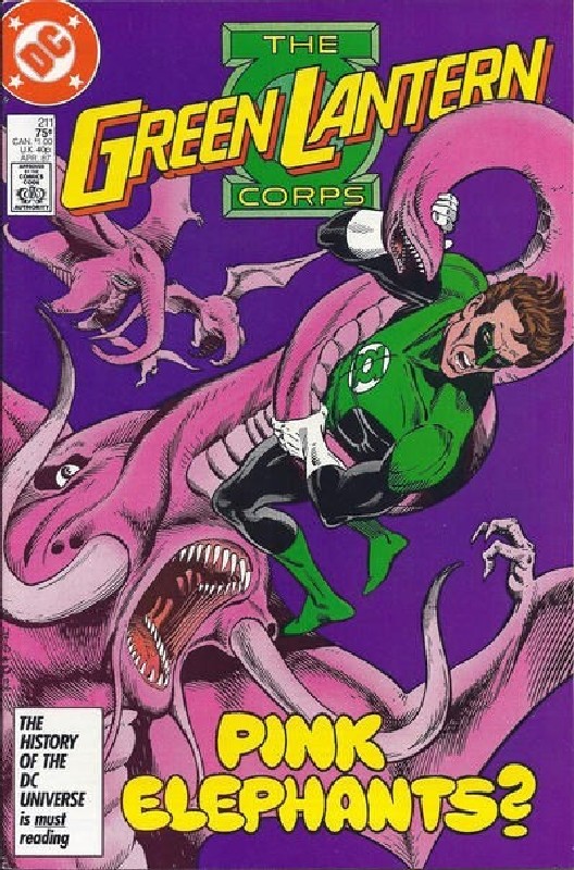 Cover of Green Lantern (Vol 2) #211. One of 250,000 Vintage American Comics on sale from Krypton!