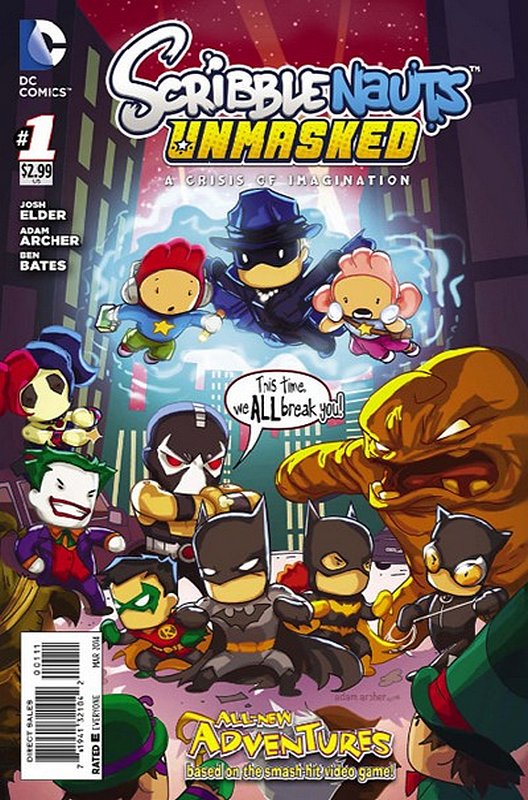 Cover of Scribblenauts Unmasked: A Crisis of Imagination #1. One of 250,000 Vintage American Comics on sale from Krypton!