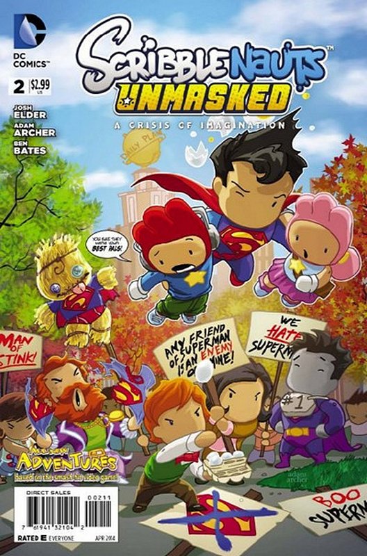 Cover of Scribblenauts Unmasked: A Crisis of Imagination #2. One of 250,000 Vintage American Comics on sale from Krypton!