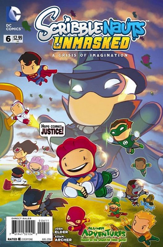 Cover of Scribblenauts Unmasked: A Crisis of Imagination #6. One of 250,000 Vintage American Comics on sale from Krypton!