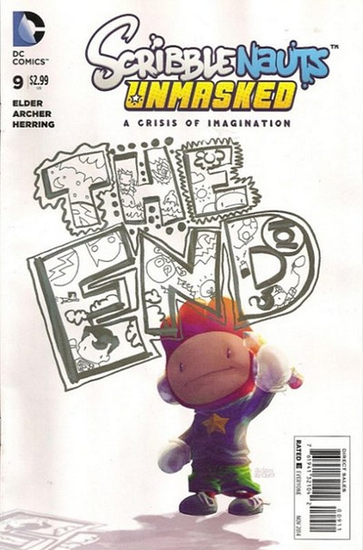 Cover of Scribblenauts Unmasked: A Crisis of Imagination #9. One of 250,000 Vintage American Comics on sale from Krypton!