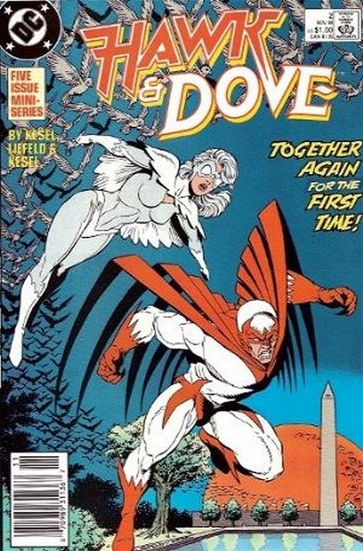 Cover of Hawk & Dove (1988-89 Ltd) #2. One of 250,000 Vintage American Comics on sale from Krypton!