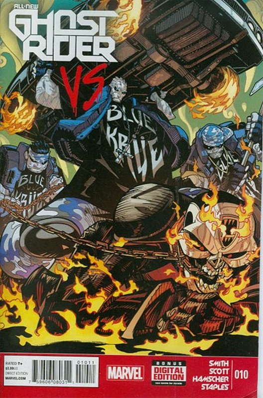 Cover of Ghost Rider (Vol 5) All-New #10. One of 250,000 Vintage American Comics on sale from Krypton!