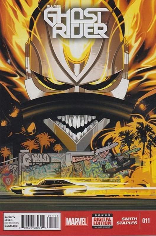 Cover of Ghost Rider (Vol 5) All-New #11. One of 250,000 Vintage American Comics on sale from Krypton!