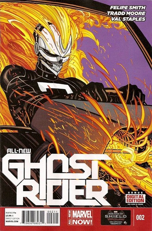 Cover of Ghost Rider (Vol 5) All-New #2. One of 250,000 Vintage American Comics on sale from Krypton!