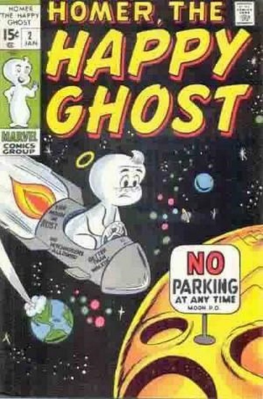 Cover of Homer (Vol 2) The Happy Ghost #2. One of 250,000 Vintage American Comics on sale from Krypton!