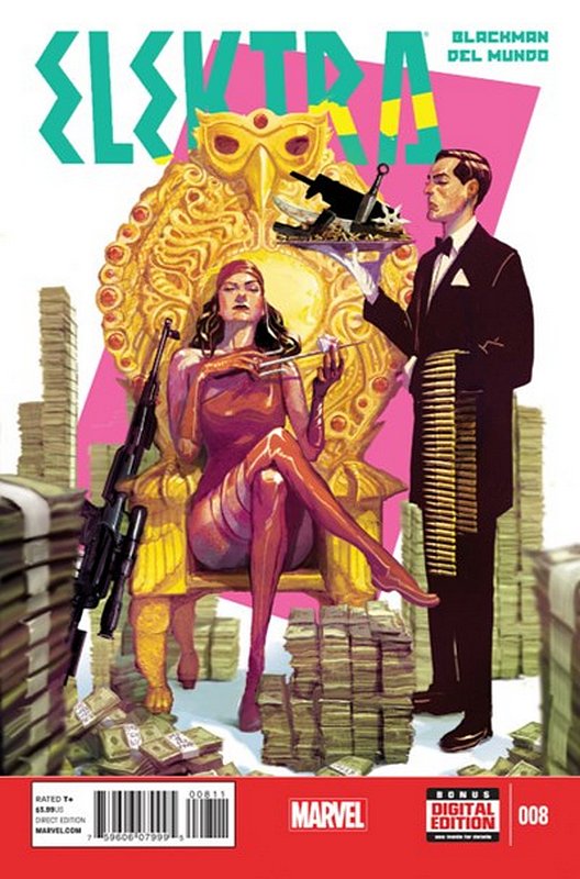 Cover of Elektra (Vol 3) #8. One of 250,000 Vintage American Comics on sale from Krypton!
