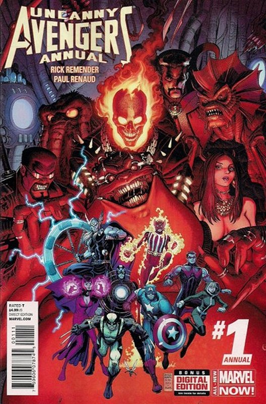Cover of Uncanny Avengers (Vol 1) Annual #1. One of 250,000 Vintage American Comics on sale from Krypton!