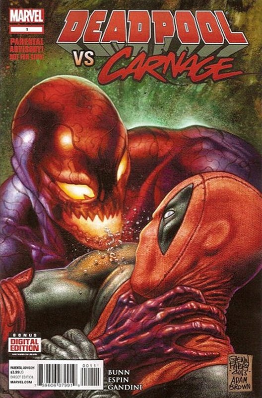 Cover of Deadpool vs Carnage (2014 Ltd) #1. One of 250,000 Vintage American Comics on sale from Krypton!
