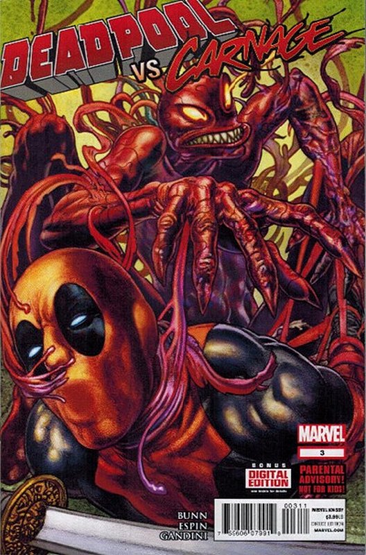 Cover of Deadpool vs Carnage (2014 Ltd) #3. One of 250,000 Vintage American Comics on sale from Krypton!