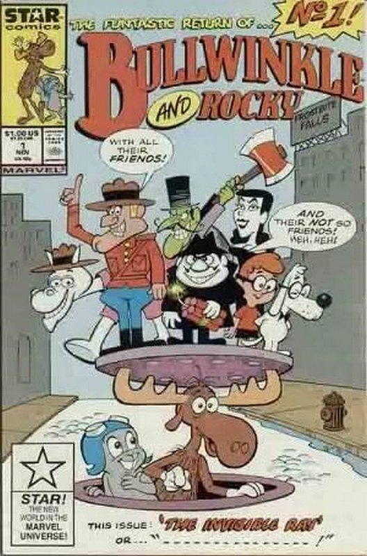 Cover of Bullwinkle & Rocky (Star Comics) (Vol 1) #1. One of 250,000 Vintage American Comics on sale from Krypton!