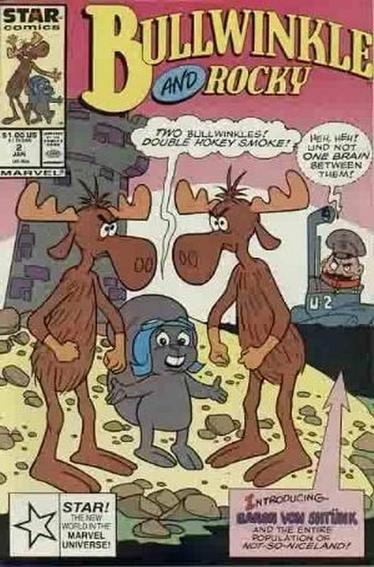 Cover of Bullwinkle & Rocky (Star Comics) (Vol 1) #2. One of 250,000 Vintage American Comics on sale from Krypton!