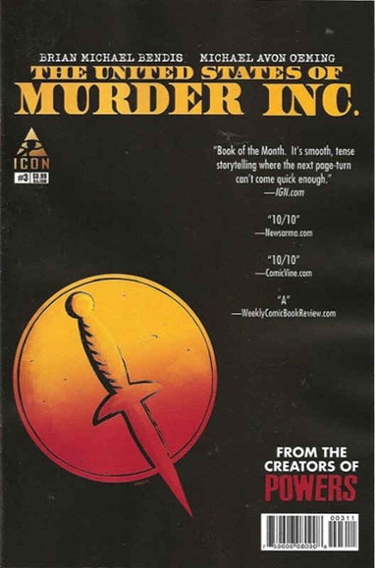 Cover of United States of Murder Inc. (2014 Ltd) #3. One of 250,000 Vintage American Comics on sale from Krypton!