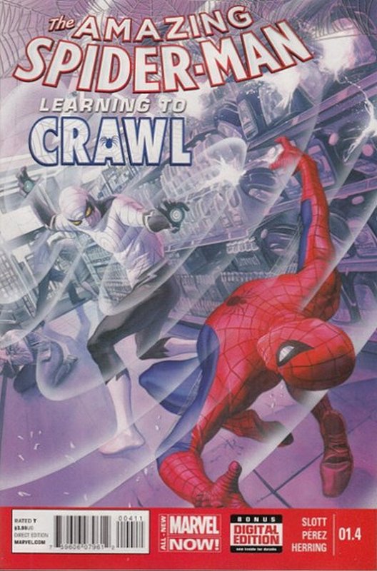 Cover of Amazing Spider-Man: Learning to Crawl (2014 Ltd) #4. One of 250,000 Vintage American Comics on sale from Krypton!