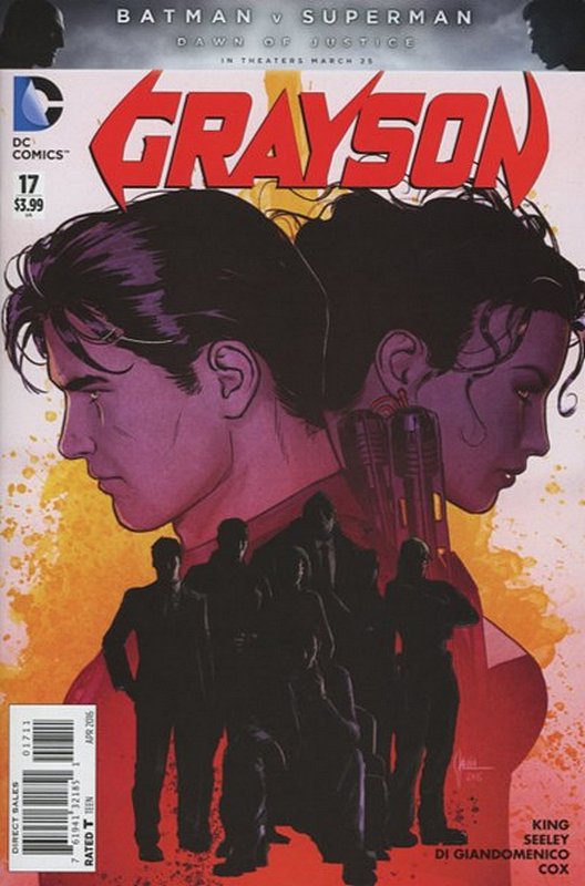 Cover of Grayson (Vol 1) #17. One of 250,000 Vintage American Comics on sale from Krypton!