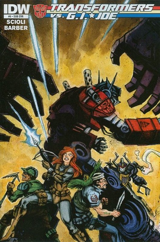 Cover of Transformers vs GI Joe (2014 Ltd) #6. One of 250,000 Vintage American Comics on sale from Krypton!