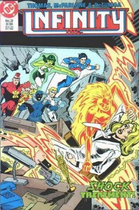 Cover of Infinity Inc (Vol 1) #31. One of 250,000 Vintage American Comics on sale from Krypton!