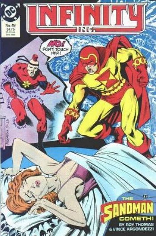 Cover of Infinity Inc (Vol 1) #49. One of 250,000 Vintage American Comics on sale from Krypton!