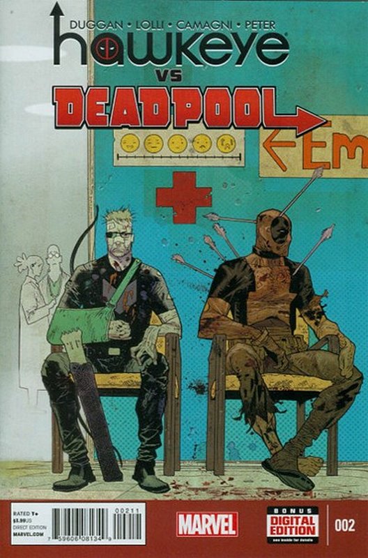 Cover of Hawkeye vs Deadpool (2014 Ltd) #2. One of 250,000 Vintage American Comics on sale from Krypton!