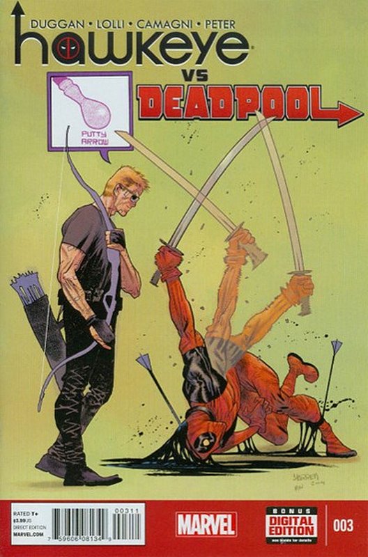 Cover of Hawkeye vs Deadpool (2014 Ltd) #3. One of 250,000 Vintage American Comics on sale from Krypton!