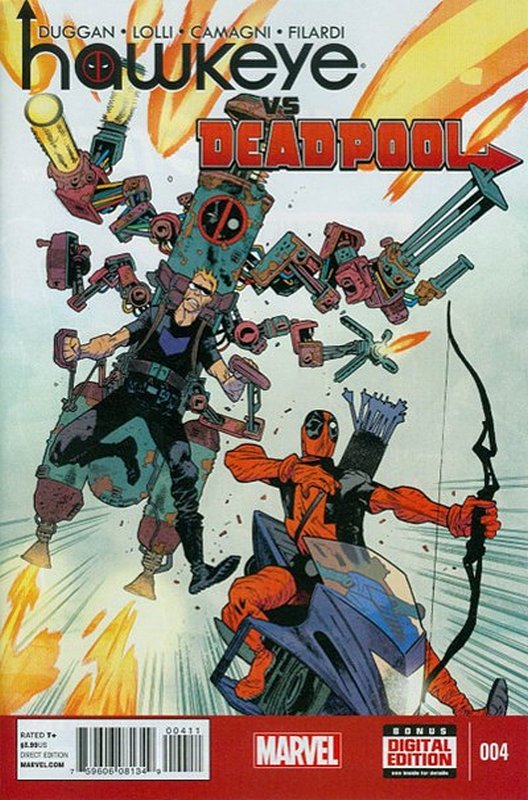 Cover of Hawkeye vs Deadpool (2014 Ltd) #4. One of 250,000 Vintage American Comics on sale from Krypton!
