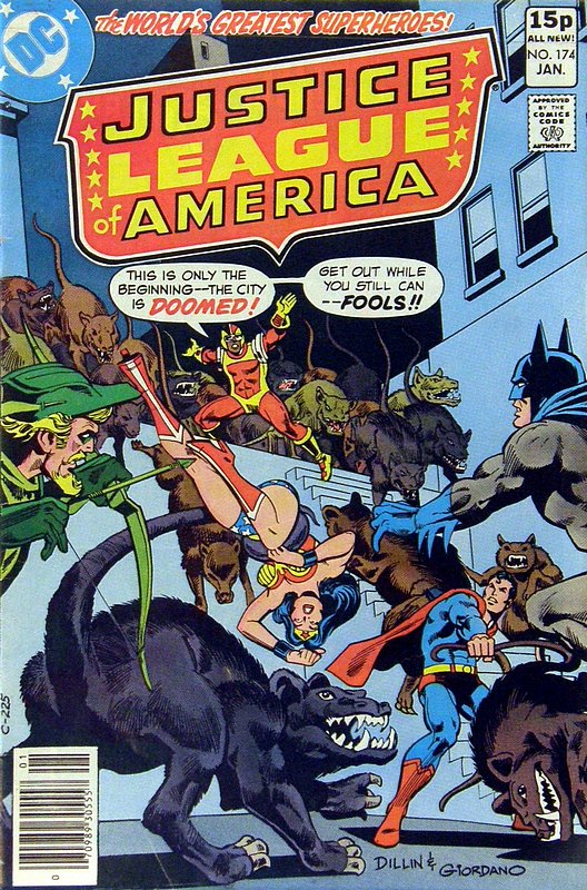 Cover of Justice League of America (Vol 1) #174. One of 250,000 Vintage American Comics on sale from Krypton!