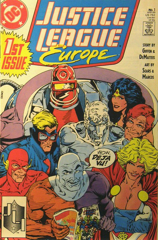 Cover of Justice League Europe #1. One of 250,000 Vintage American Comics on sale from Krypton!