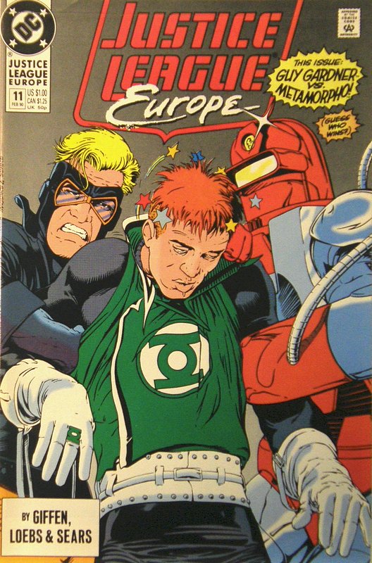 Cover of Justice League Europe #11. One of 250,000 Vintage American Comics on sale from Krypton!
