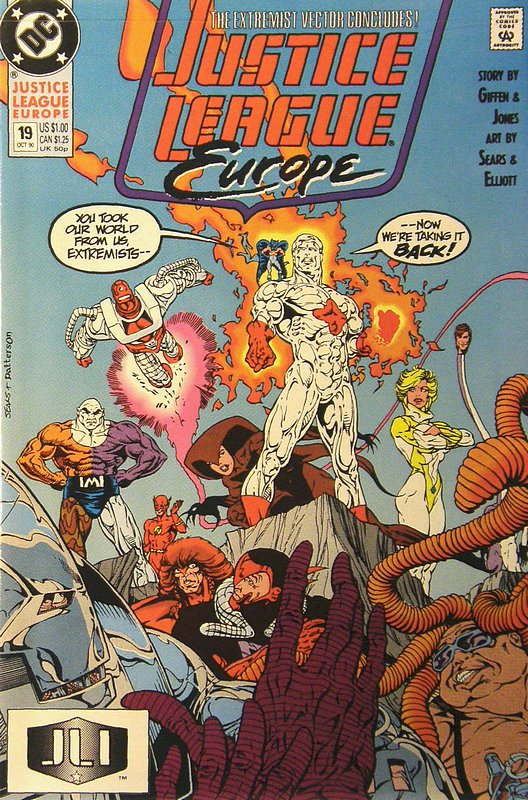 Cover of Justice League Europe #19. One of 250,000 Vintage American Comics on sale from Krypton!