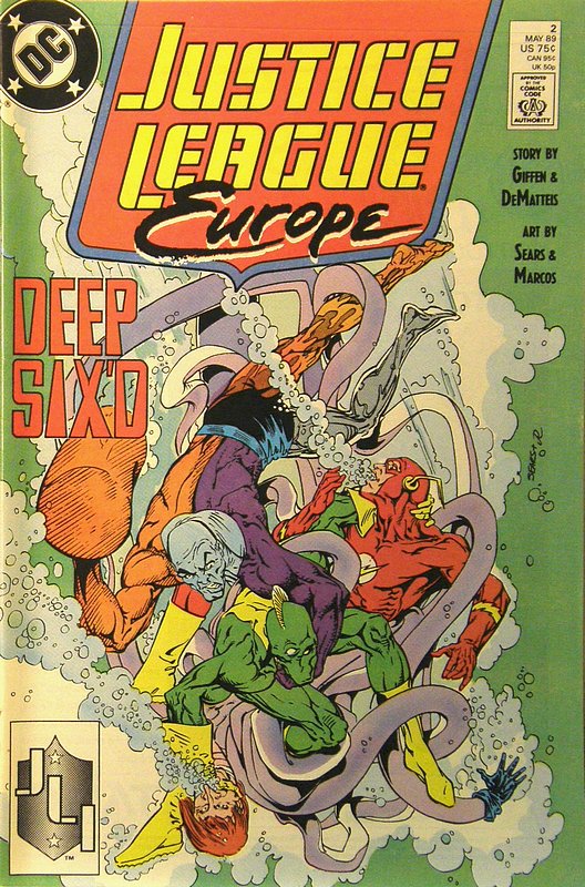 Cover of Justice League Europe #2. One of 250,000 Vintage American Comics on sale from Krypton!