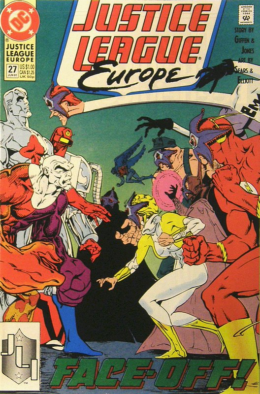 Cover of Justice League Europe #27. One of 250,000 Vintage American Comics on sale from Krypton!