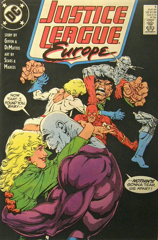 Cover of Justice League Europe #5. One of 250,000 Vintage American Comics on sale from Krypton!