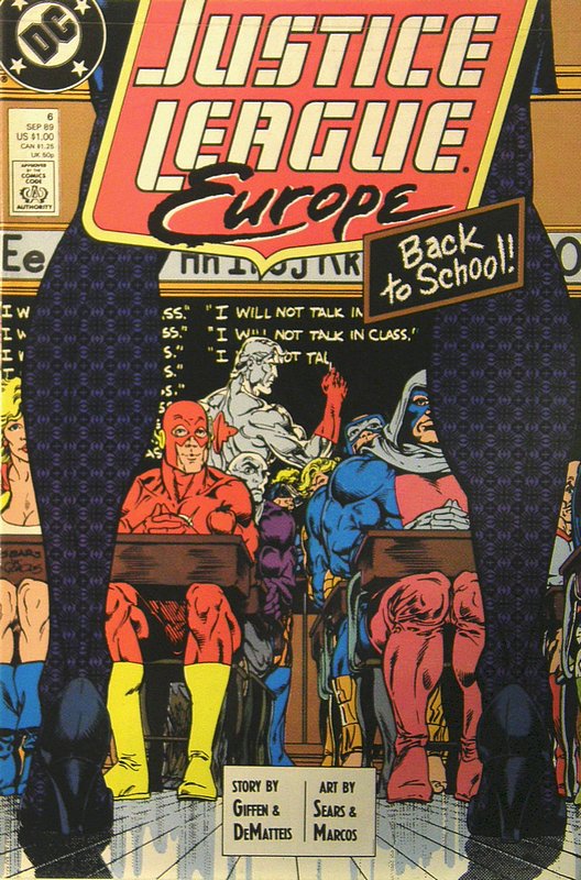 Cover of Justice League Europe #6. One of 250,000 Vintage American Comics on sale from Krypton!