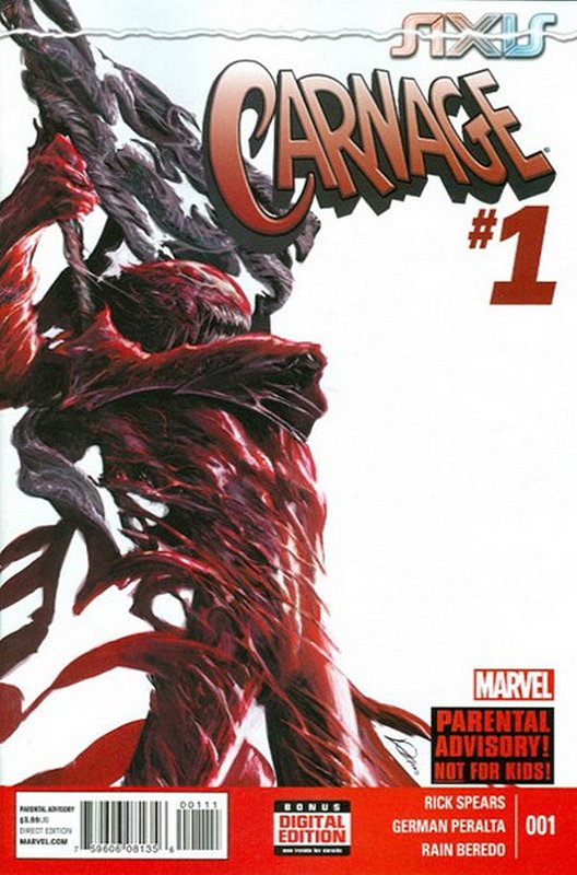 Cover of Axis: Carnage (2014 Ltd) #1. One of 250,000 Vintage American Comics on sale from Krypton!