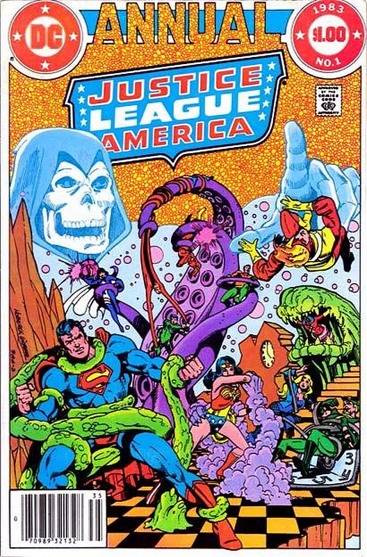 Cover of Justice League of America (Vol 1) Annual #1. One of 250,000 Vintage American Comics on sale from Krypton!