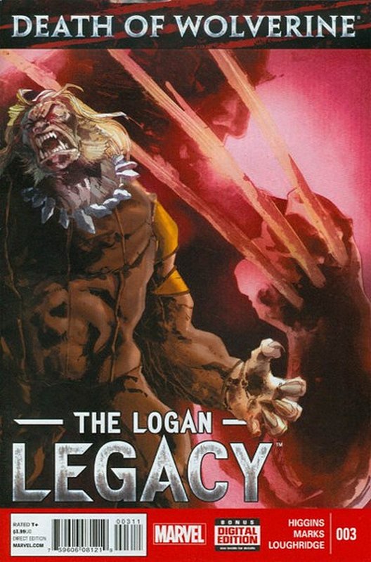 Cover of Death of Wolverine: Logan Legacy (2014 Ltd) #3. One of 250,000 Vintage American Comics on sale from Krypton!