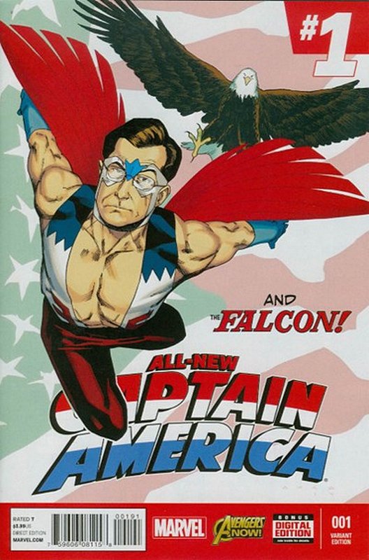 Cover of All-New Captain America (Vol 1) #1. One of 250,000 Vintage American Comics on sale from Krypton!