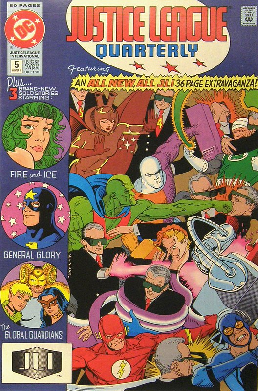 Cover of Justice League Quarterly (Vol 1) #5. One of 250,000 Vintage American Comics on sale from Krypton!