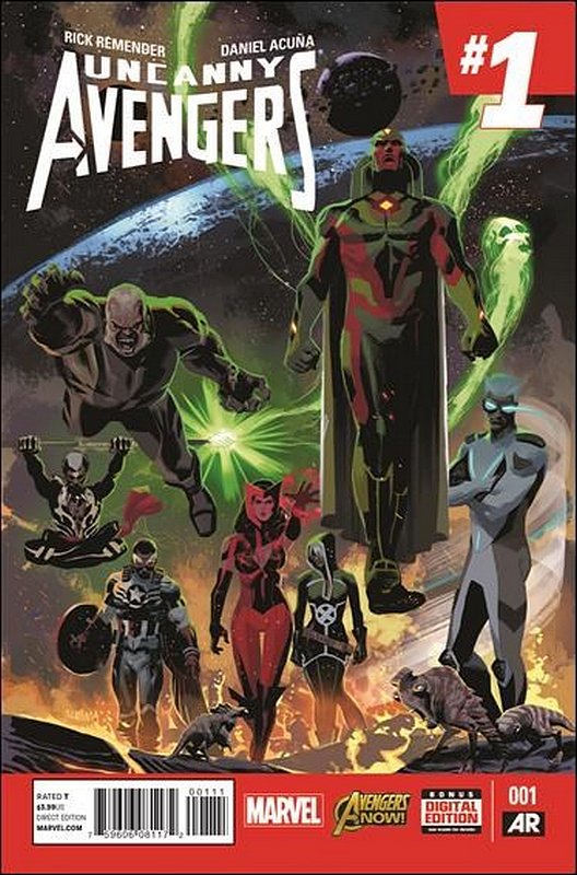 Cover of Uncanny Avengers (Vol 2) #1. One of 250,000 Vintage American Comics on sale from Krypton!