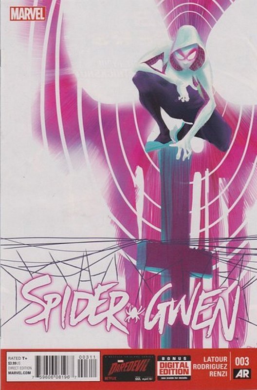 Cover of Spider-Gwen (Vol 1) #3. One of 250,000 Vintage American Comics on sale from Krypton!
