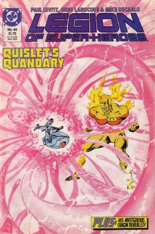 Cover of Legion of Super-Heroes (Vol 2) #44. One of 250,000 Vintage American Comics on sale from Krypton!