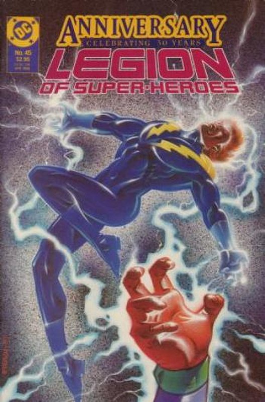 Cover of Legion of Super-Heroes (Vol 2) #45. One of 250,000 Vintage American Comics on sale from Krypton!